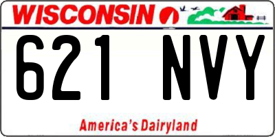 WI license plate 621NVY