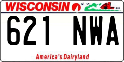 WI license plate 621NWA