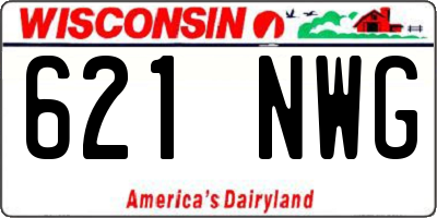 WI license plate 621NWG