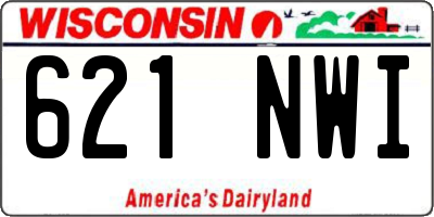 WI license plate 621NWI