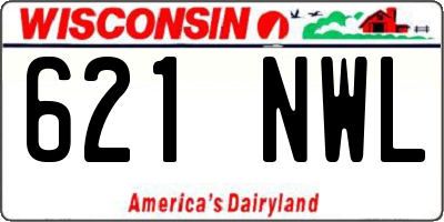 WI license plate 621NWL