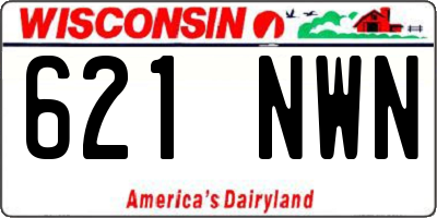 WI license plate 621NWN