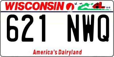 WI license plate 621NWQ