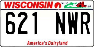 WI license plate 621NWR