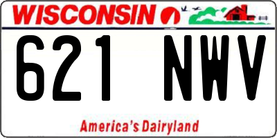WI license plate 621NWV