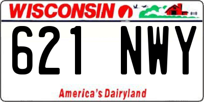 WI license plate 621NWY