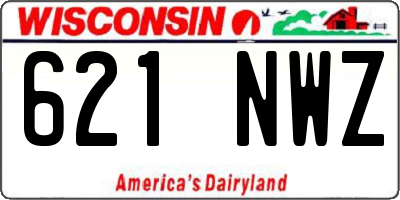 WI license plate 621NWZ