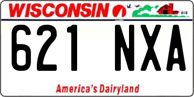 WI license plate 621NXA