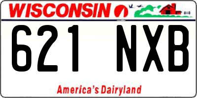 WI license plate 621NXB