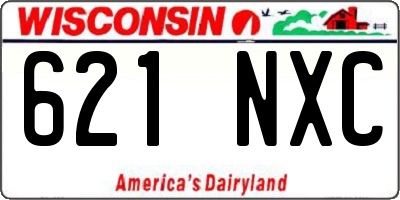 WI license plate 621NXC