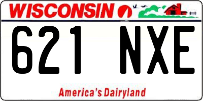 WI license plate 621NXE