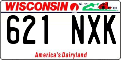 WI license plate 621NXK