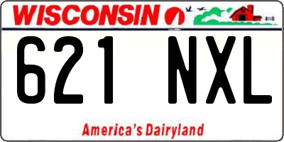 WI license plate 621NXL