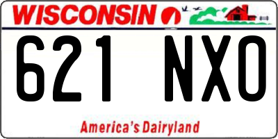 WI license plate 621NXO
