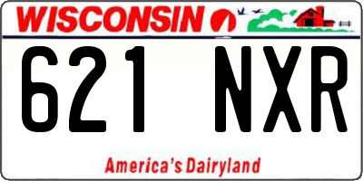 WI license plate 621NXR