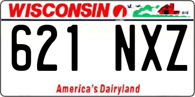 WI license plate 621NXZ