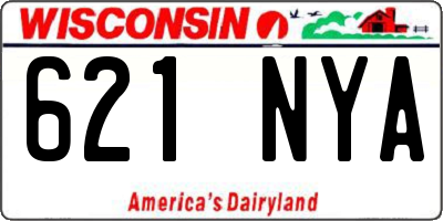 WI license plate 621NYA
