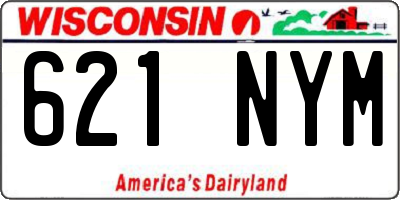WI license plate 621NYM