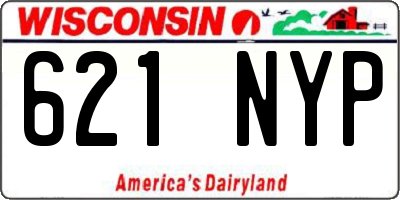 WI license plate 621NYP