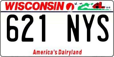 WI license plate 621NYS