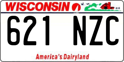 WI license plate 621NZC
