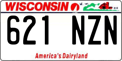 WI license plate 621NZN