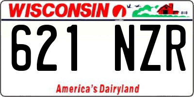 WI license plate 621NZR