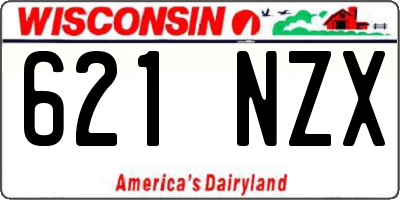 WI license plate 621NZX