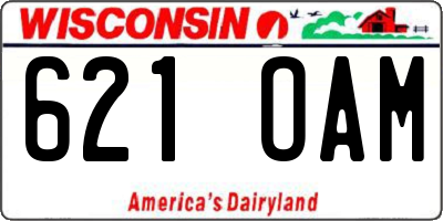 WI license plate 621OAM