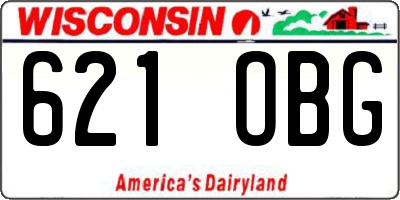 WI license plate 621OBG