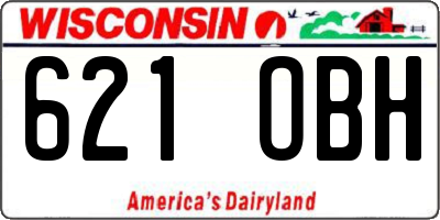 WI license plate 621OBH