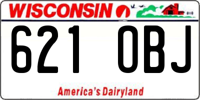 WI license plate 621OBJ