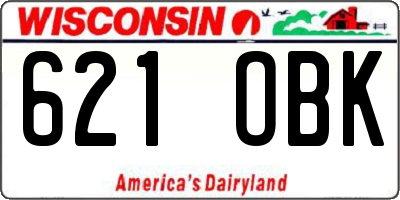 WI license plate 621OBK