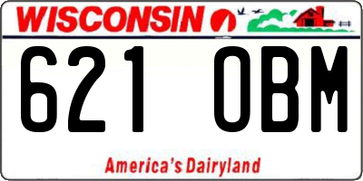 WI license plate 621OBM