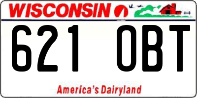 WI license plate 621OBT