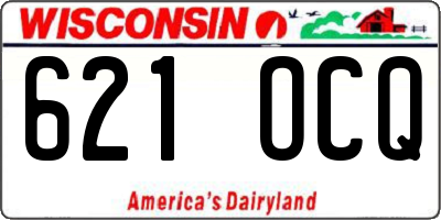 WI license plate 621OCQ