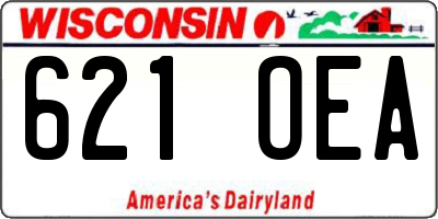 WI license plate 621OEA