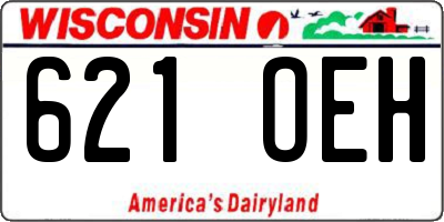WI license plate 621OEH