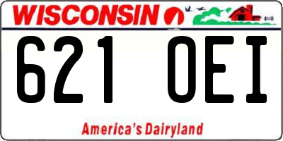 WI license plate 621OEI