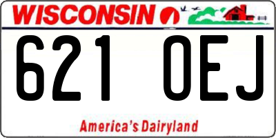 WI license plate 621OEJ
