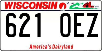 WI license plate 621OEZ