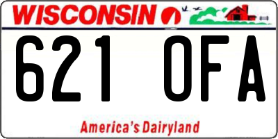 WI license plate 621OFA