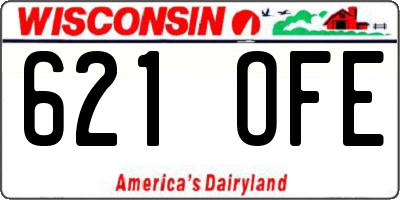 WI license plate 621OFE