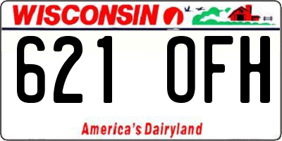 WI license plate 621OFH