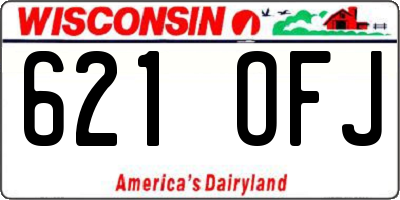 WI license plate 621OFJ