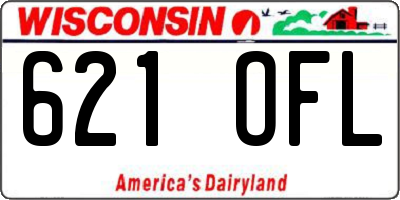 WI license plate 621OFL
