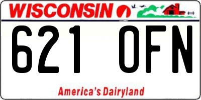 WI license plate 621OFN