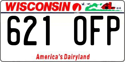 WI license plate 621OFP
