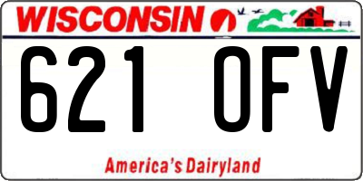 WI license plate 621OFV