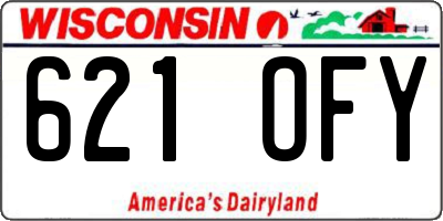 WI license plate 621OFY